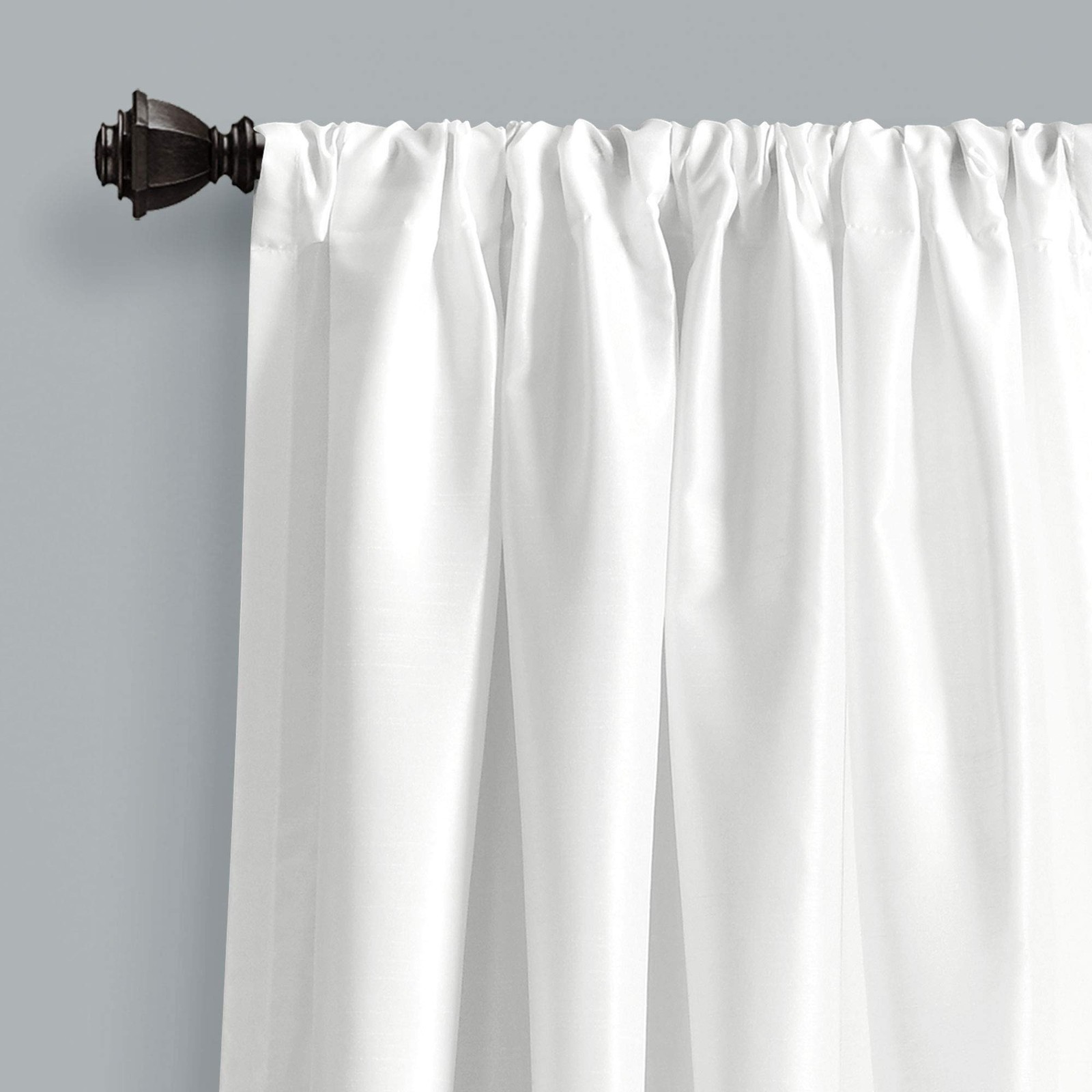 Venetian Light Filtering Window Curtain Panel Single 54″W x 84″L White – Drap…
