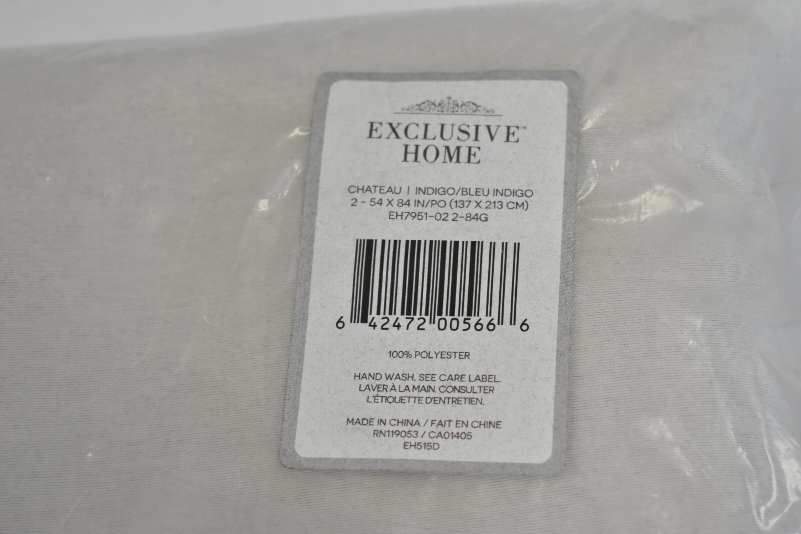 Exclusive Home Chateau Indigo/Blue Light Filtering Grommet Top Curtain Panels