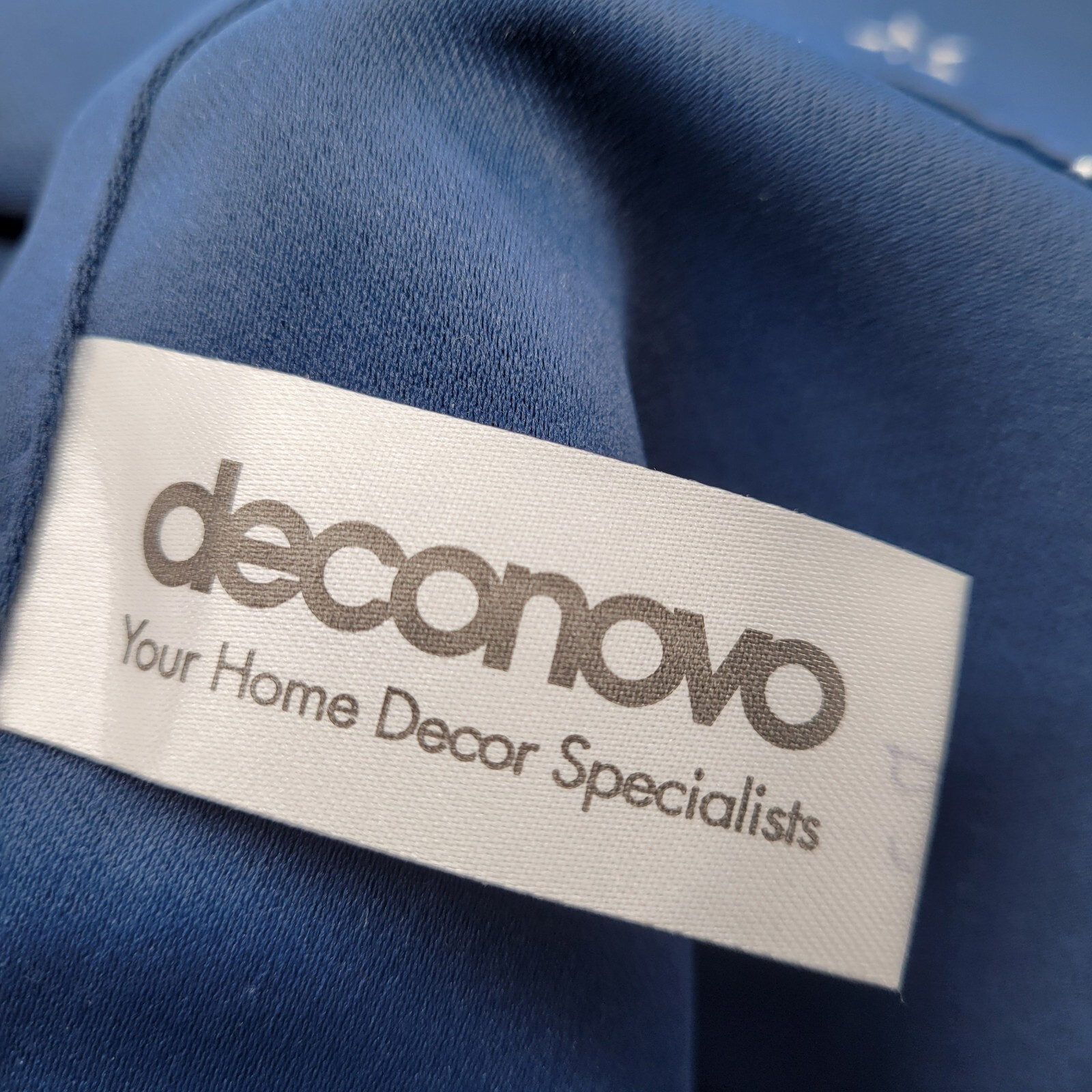 DECONOVO 100% Polyester Navy Blue 6 Panels Curtains silver Stars 42″W x 71.5″L