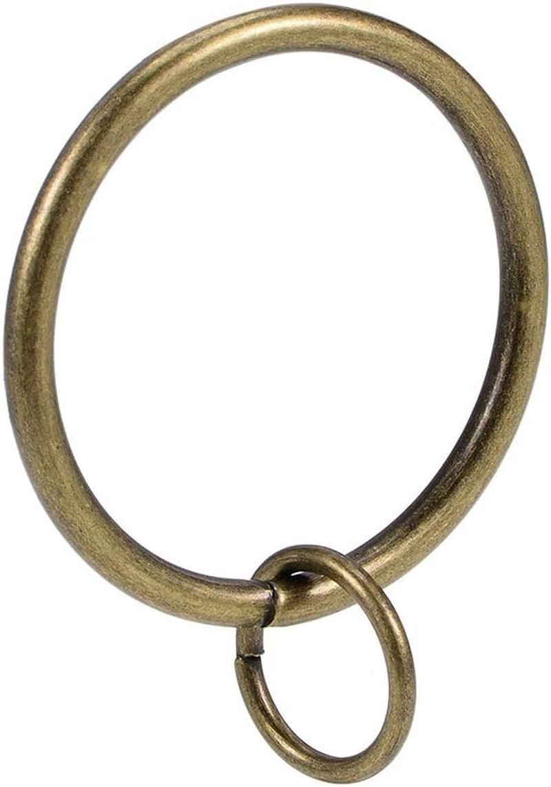 Curtain Rings Metal 37Mm Inner Dia Drapery Ring for Curtain Rods Bronze 28 Pcs