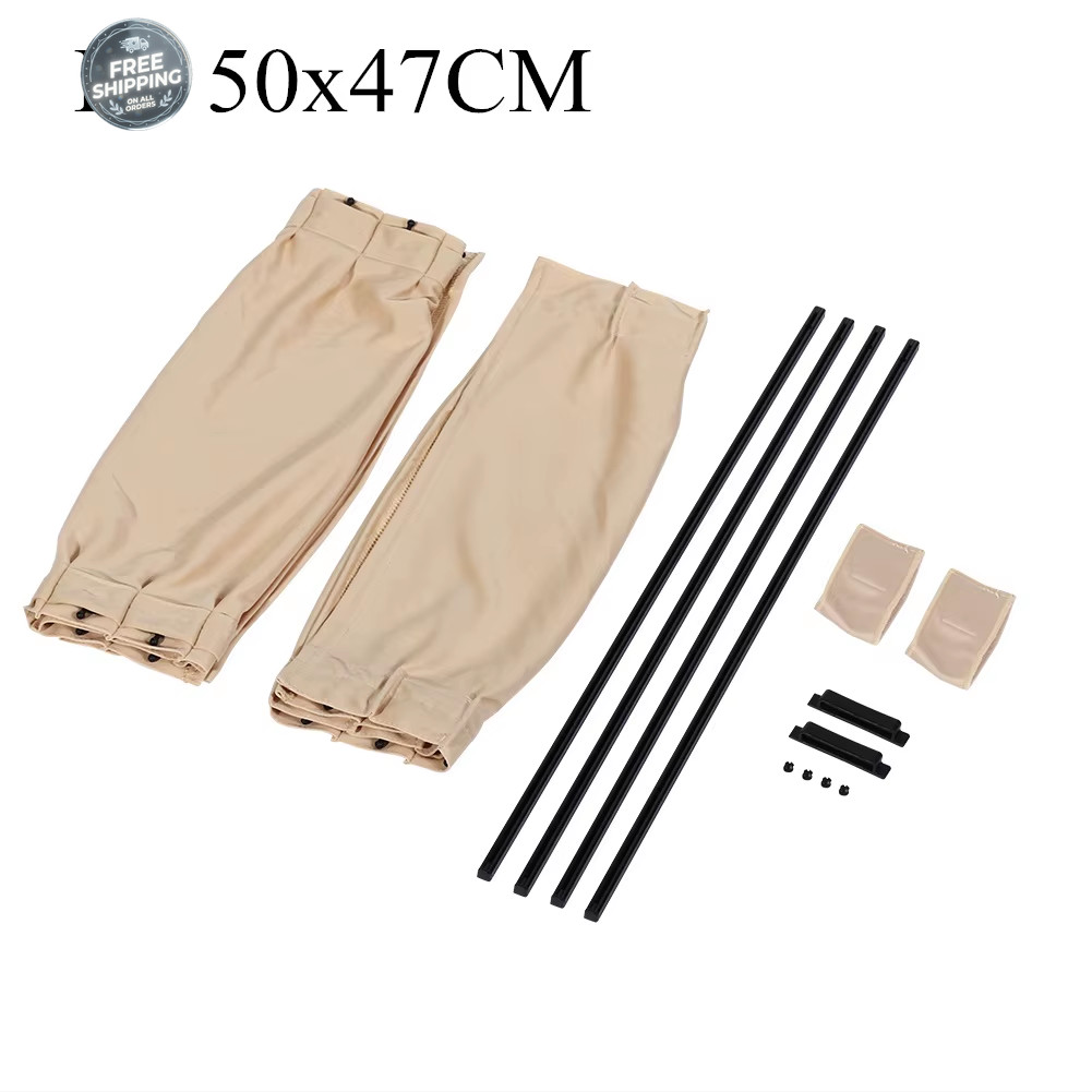 2pcs Universal Car Side Window Curtains – Foldable UV Protection Sunshade – NEW