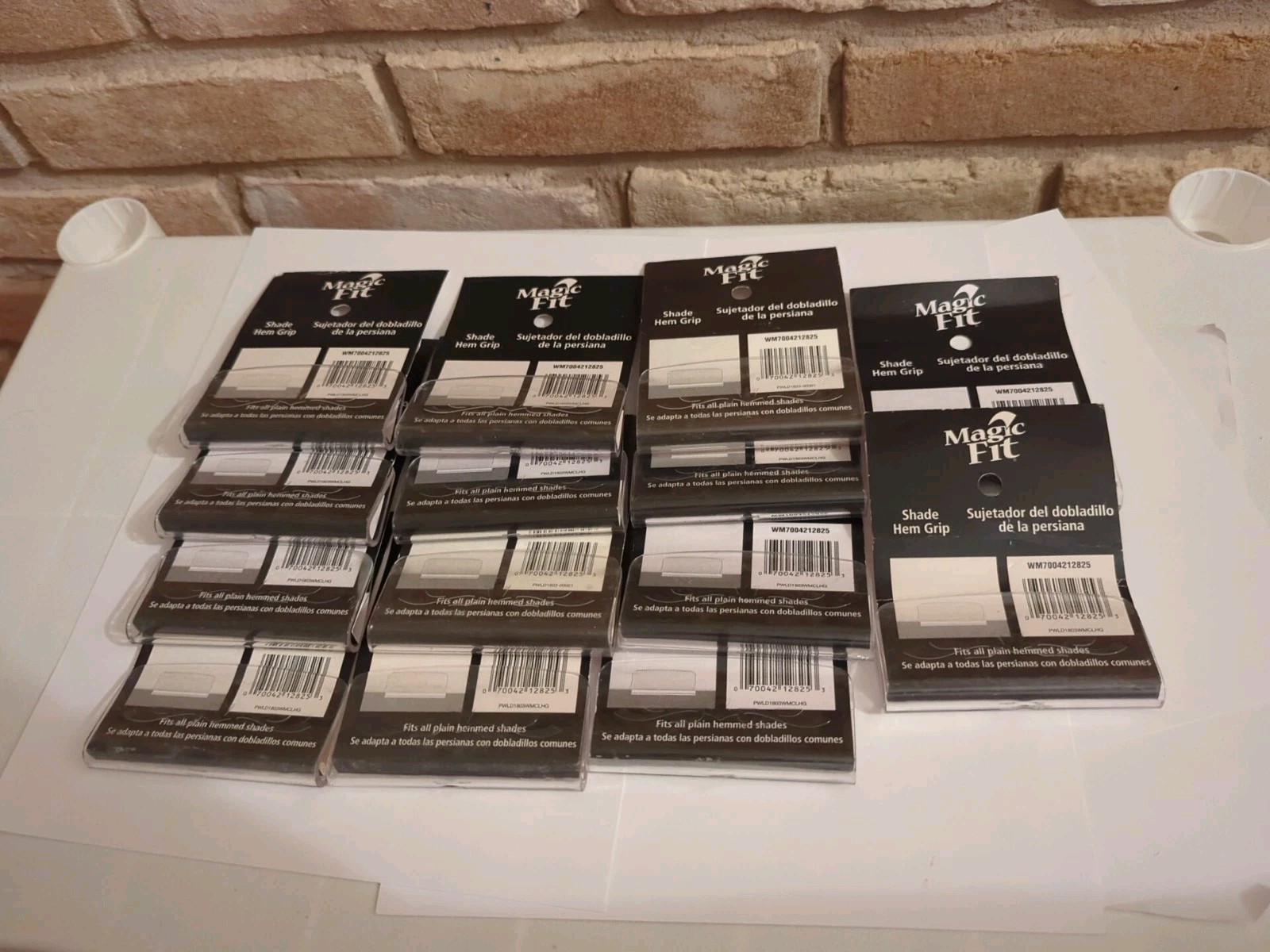 Magic Fit Shade Hem Grip Lot Of 14 Fits All Plain Hemmed Shades