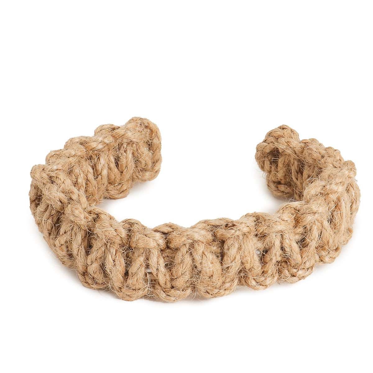 1/2/4PCS Handmade Khaki curtain tie back or door stop, Braided curtain holdback