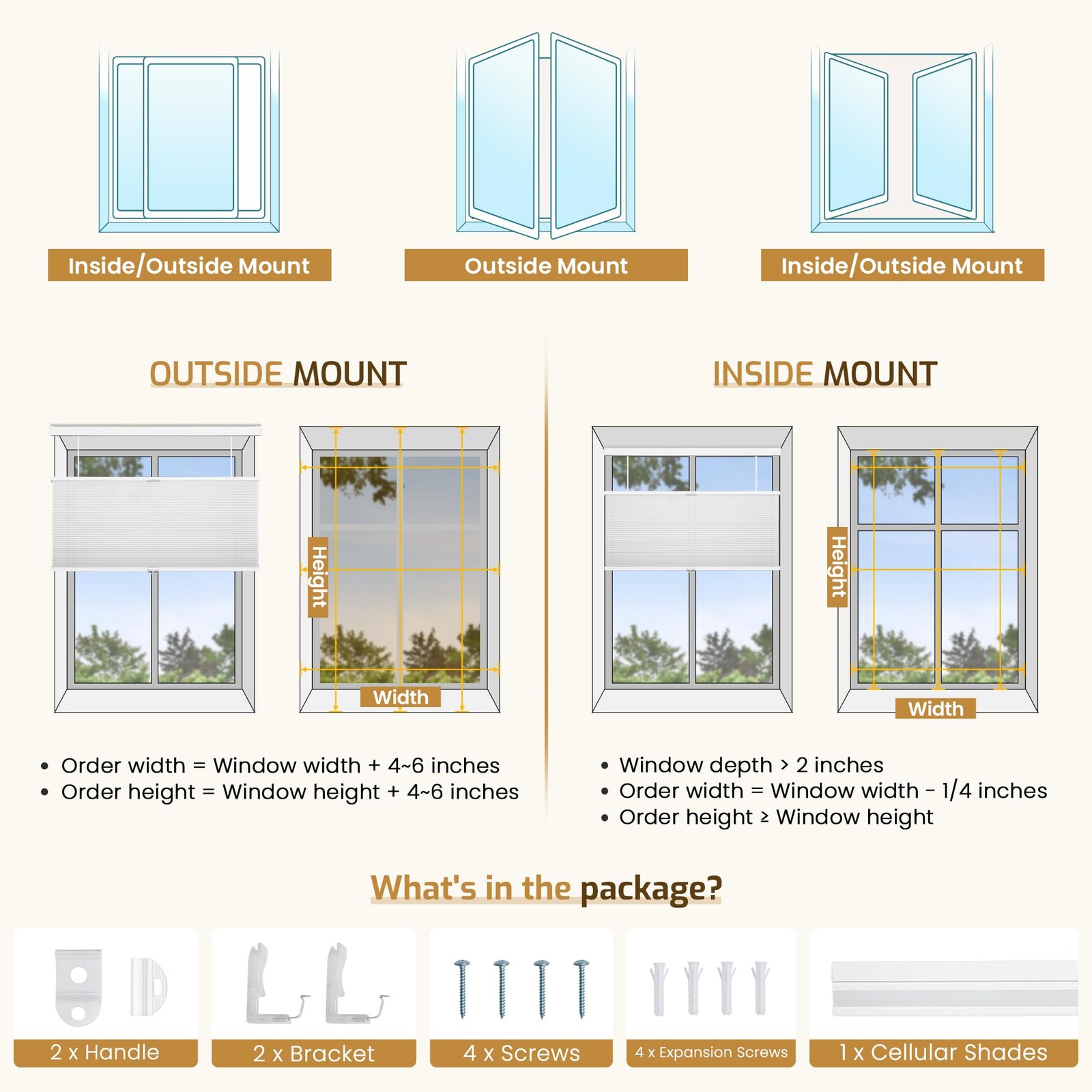 Grandekor Top Down Bottom Up Cellular Cordless Pull Down Honeycomb For Windows