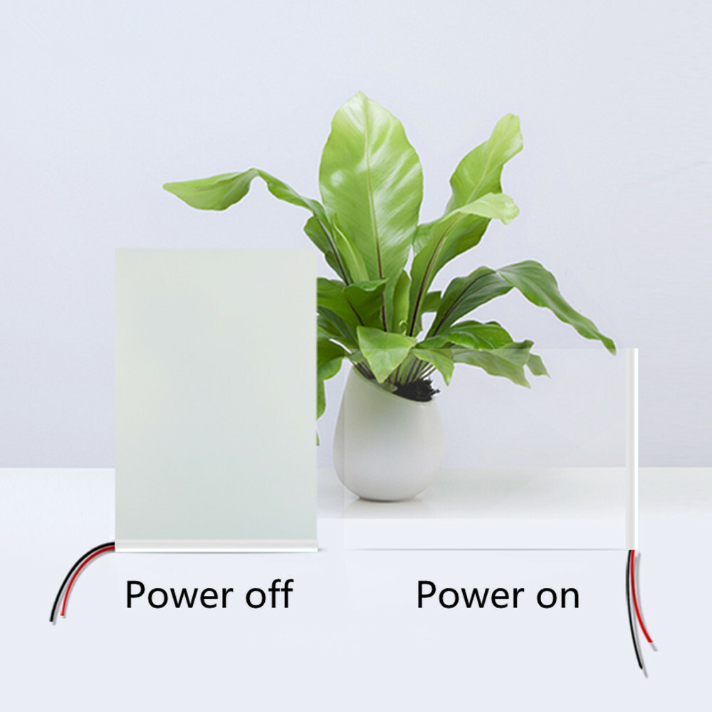 A4 White PDLC Smart Film Electrochromic Film Switchable Glass Vinyl 210x297mm