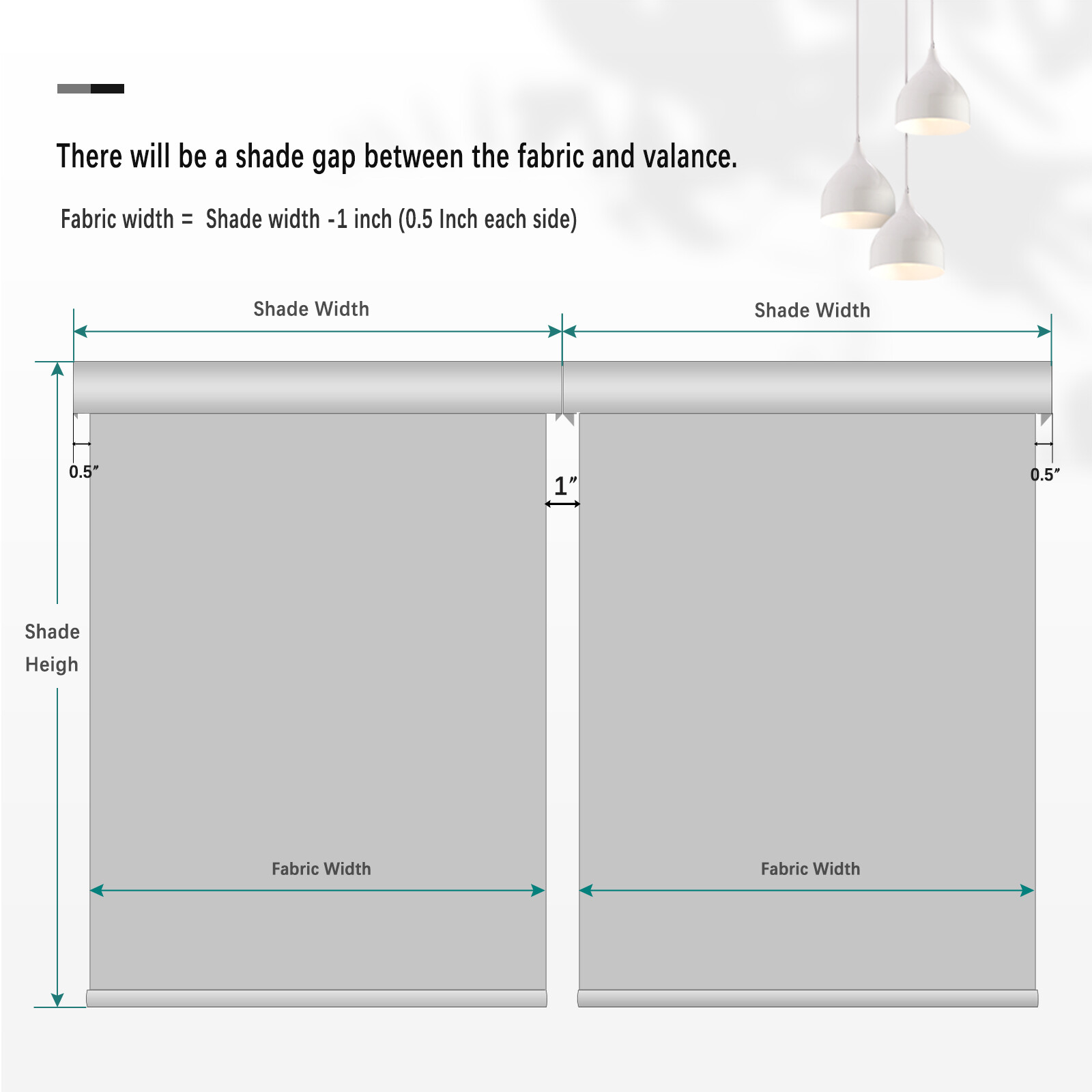 Changshade Custom Cut Smart Blackout Roller Blinds Work with Alexa Phone Control