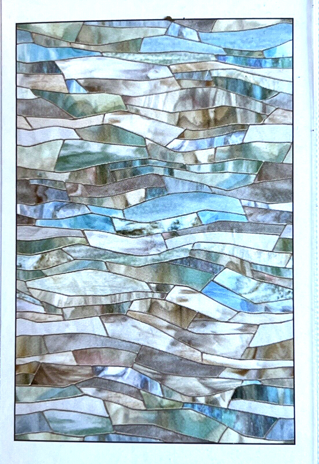 Artscape Privacy Film Terrazzo Stained Glass Cover Decorative Window 24″ x 36″