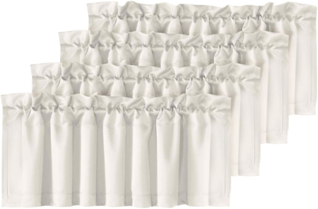 Blackout Valances for Windows,Navy Blue Short Window Valance Curtains for Living