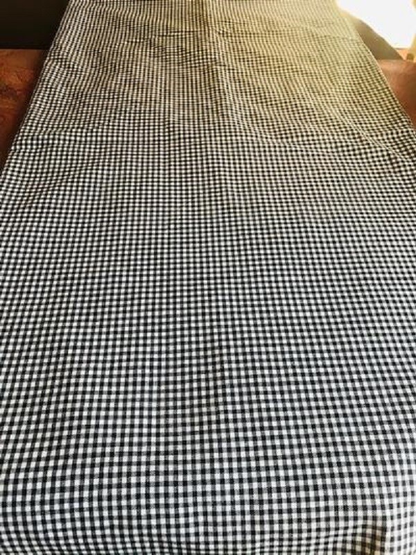 Pottery Barn Gingham Chambray Drapes Set 2 Blue 44x 84 Curtains Pair Kids New🦩
