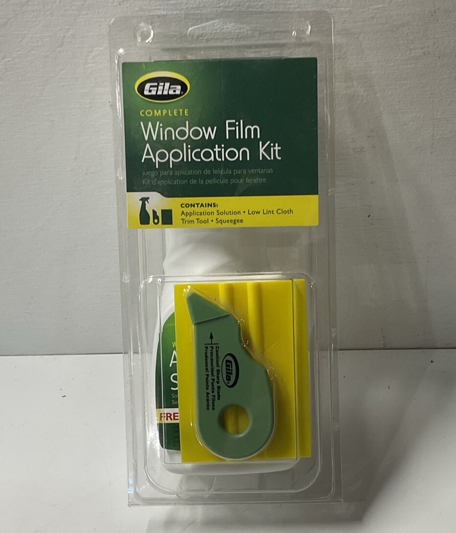 Gila Complete Window Film Application Kit Solution – Cloth – Trim Tool & Squeege