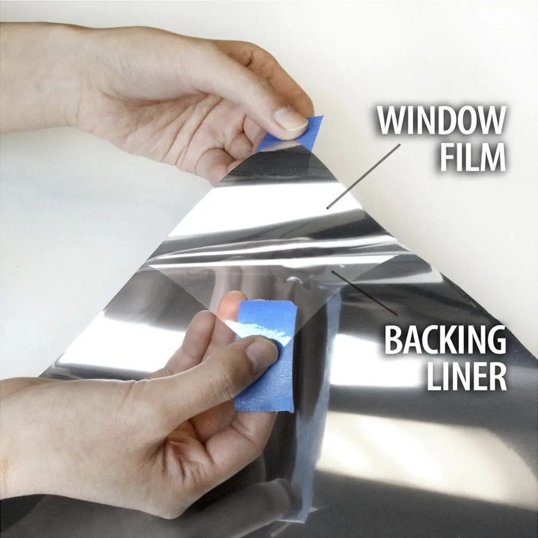 BDF S05 Window Film 36in x 12ft Heat Control Daytime Privacy One Way Mirror Dark