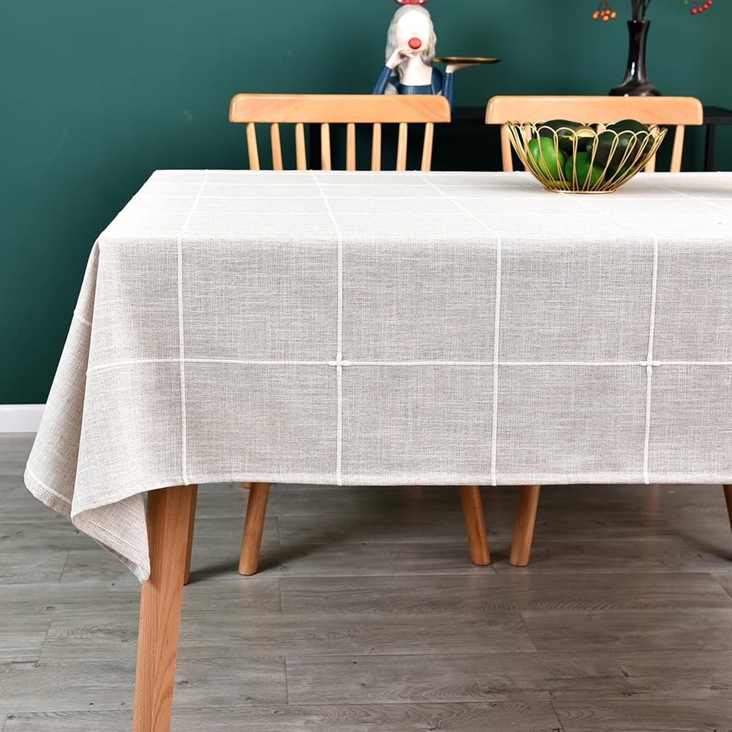 Heavy Duty Cotton Linen Table Cloth for Rectangle Table Rectangular Farmhouse…