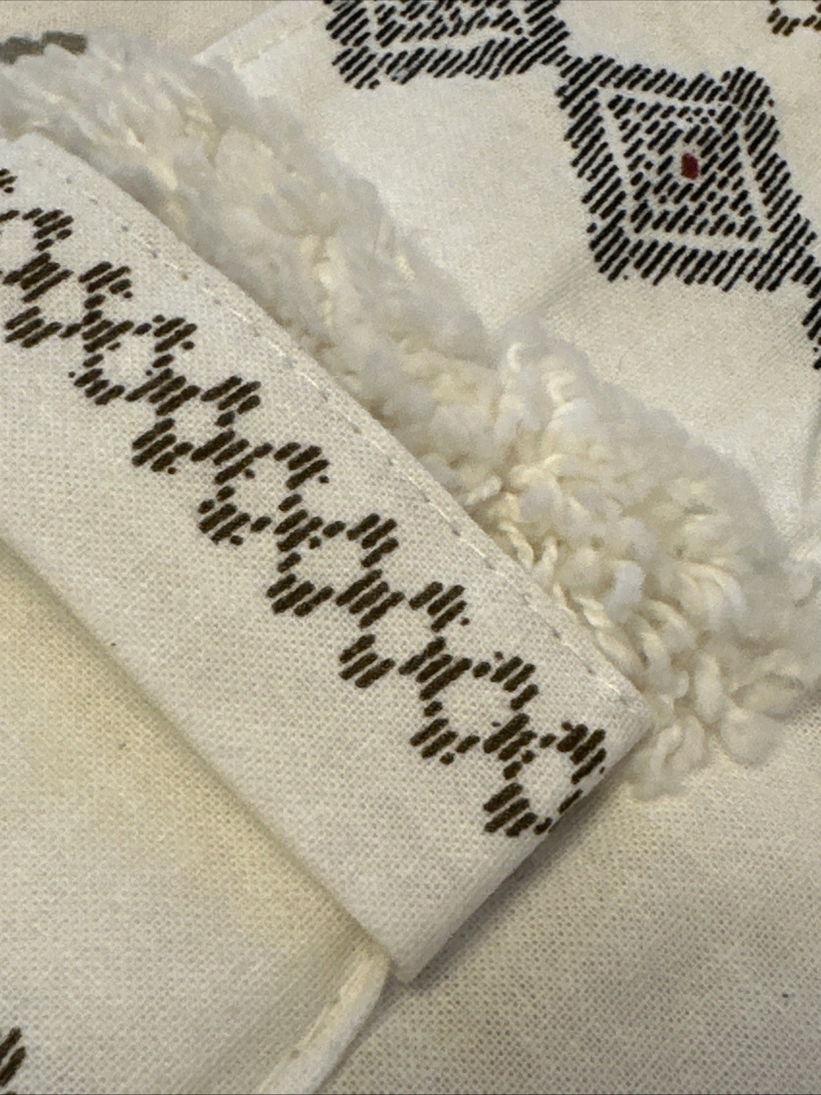 INK+IVY Imani 100% Cotton Single Panel Curtain Chenille 51”x85” Geometric Boho