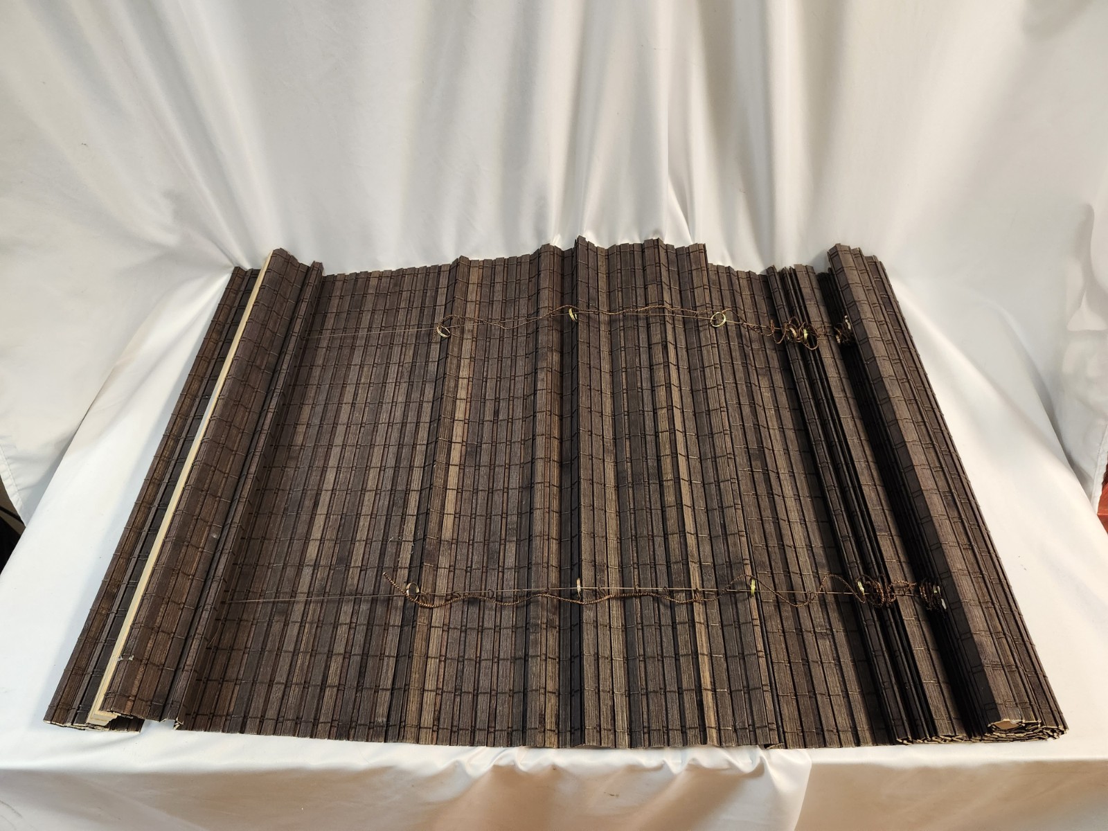LazBlinds – No Tools | Bamboo Roman Shades | Cordless | Espresso | 20″W x 64″H