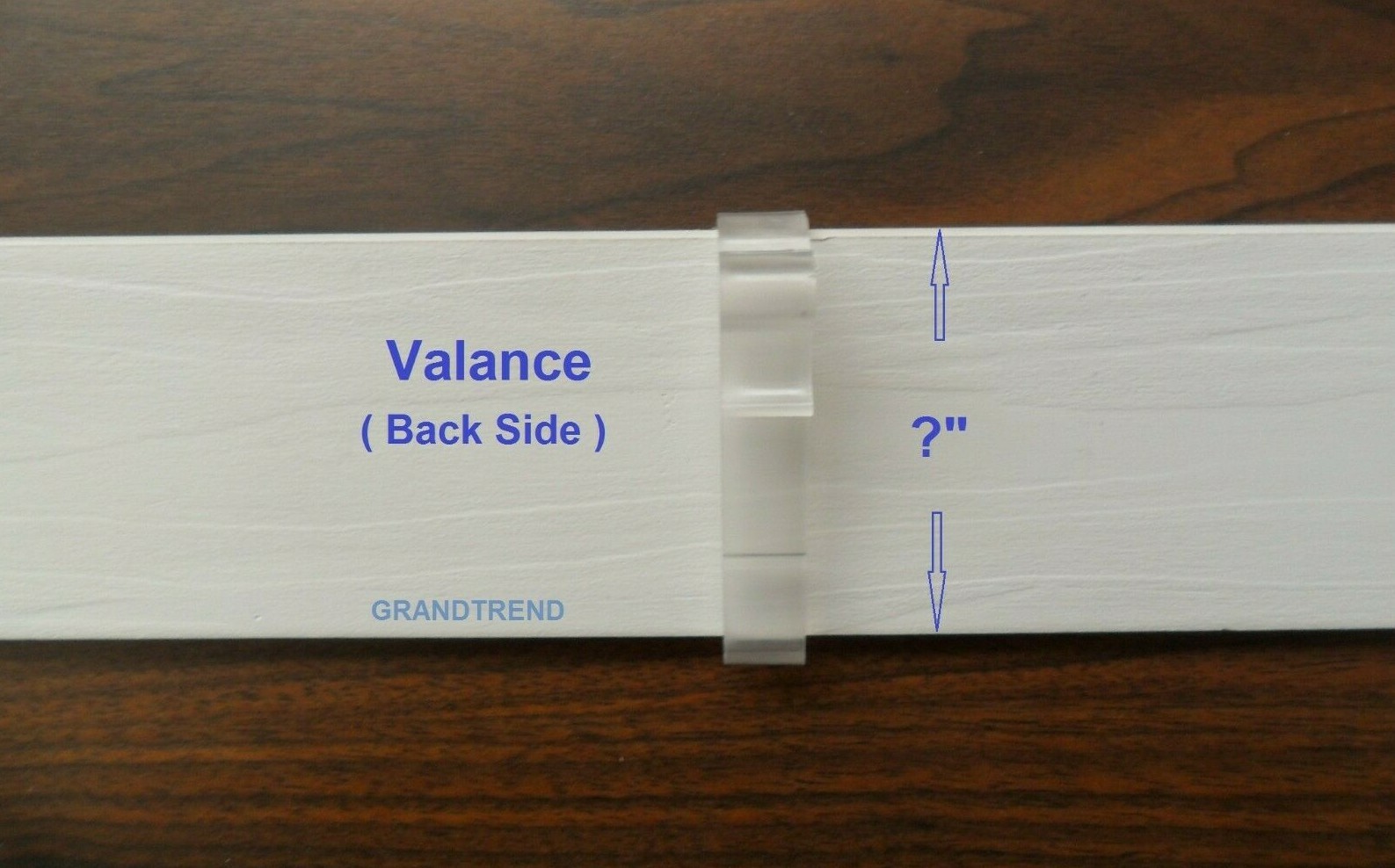 8-Pack 2 1/2″ 3″ 3 1/4″ or 3 1/2″ Valance Clips For Faux & Wood Venetian Blinds