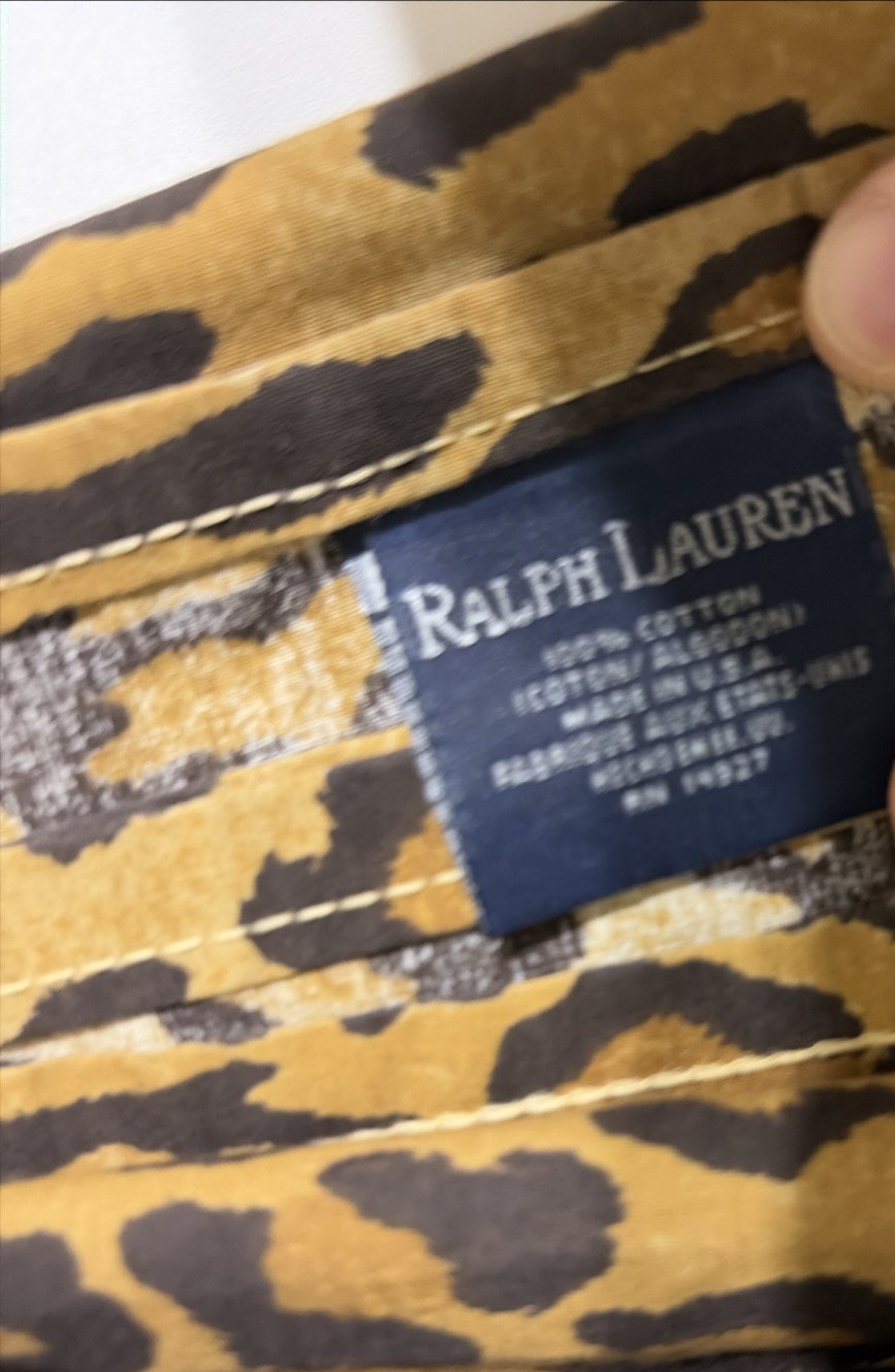Ralph Lauren Aragon Curtain Panel Leopard 77 in x 68 in Custom Made