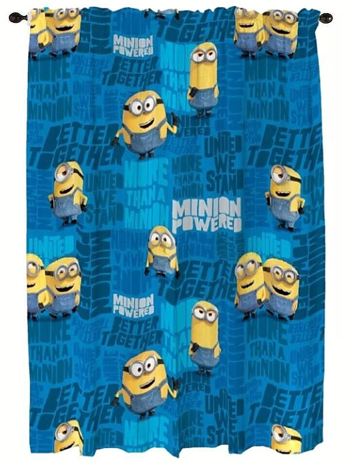 Minions “Too Many Minions” Kids Curtain Panel, Set of 2-AB08SB9YBV93