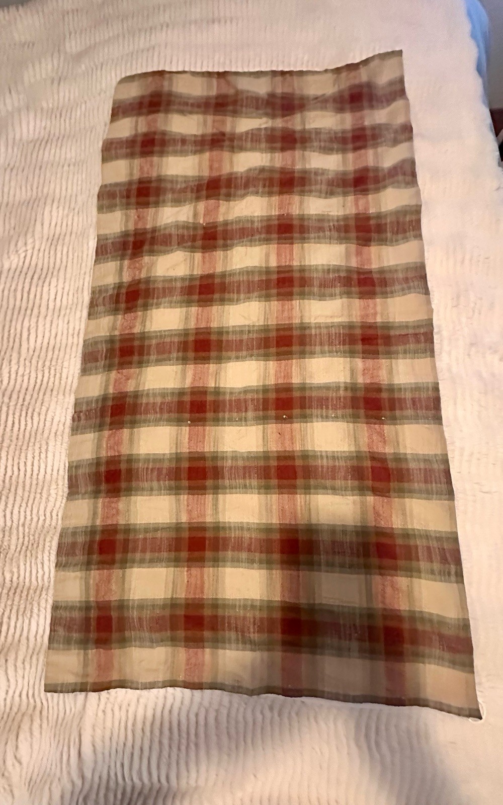 6 COUNTRY LIVING CAFE CURTAINS PLAID 46”(W) X 24”(L) Poly Cotton Cottage Lined