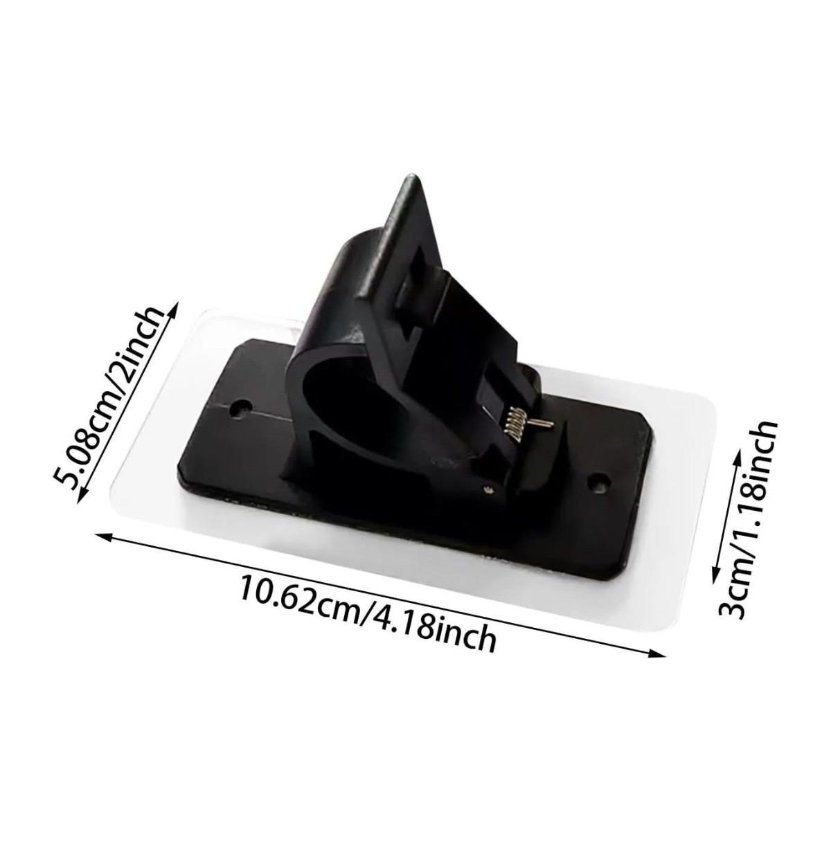 2 Pack Self Adhesive Rod Brackets,No Drill Needed Curtain Rod Holders, Nail Free