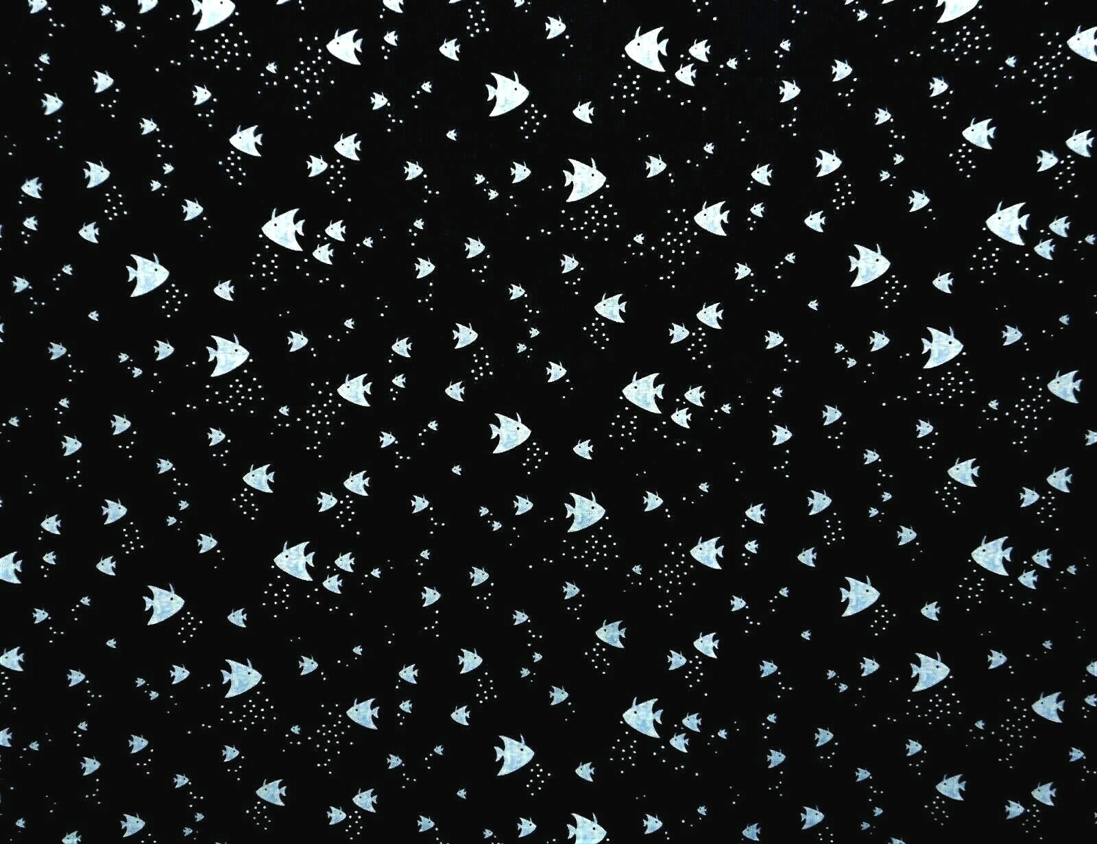 Curtain Valance Nautical Angel Fish Toss Bubble Beach Summer Ocean Sea Navy Blue