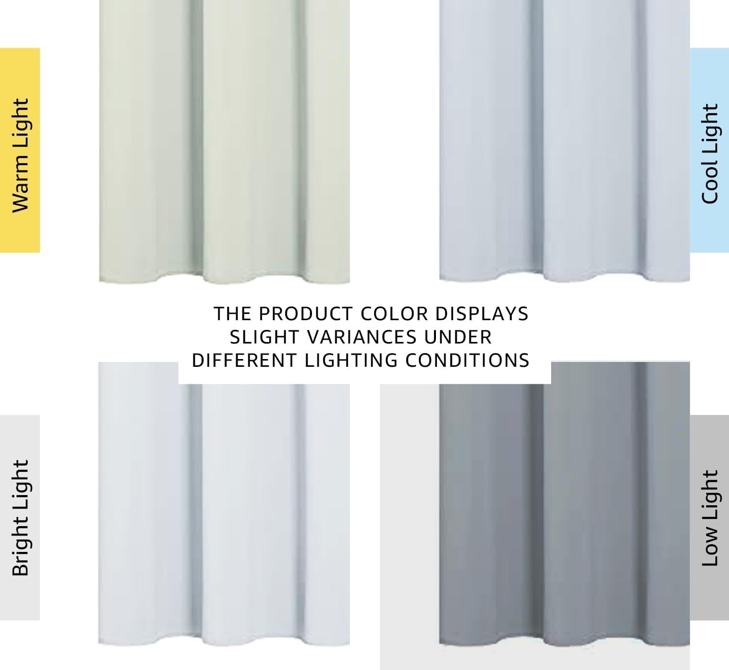 Window Treatment Thermal Insulated 42″W x 63″L (Pack of 2) Greyish White