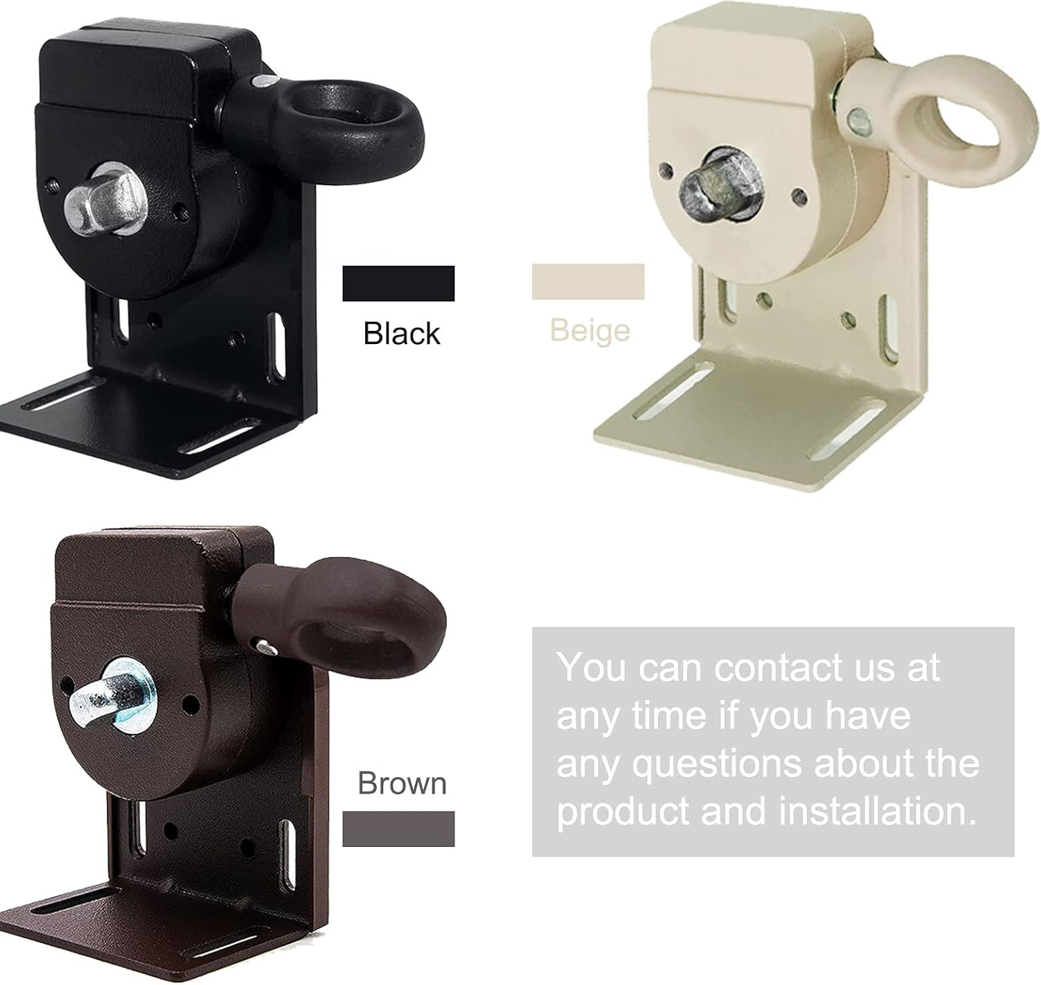1 Pc Cordless Bracket Sunshade Replacement for Roller Blinds Universal Beige