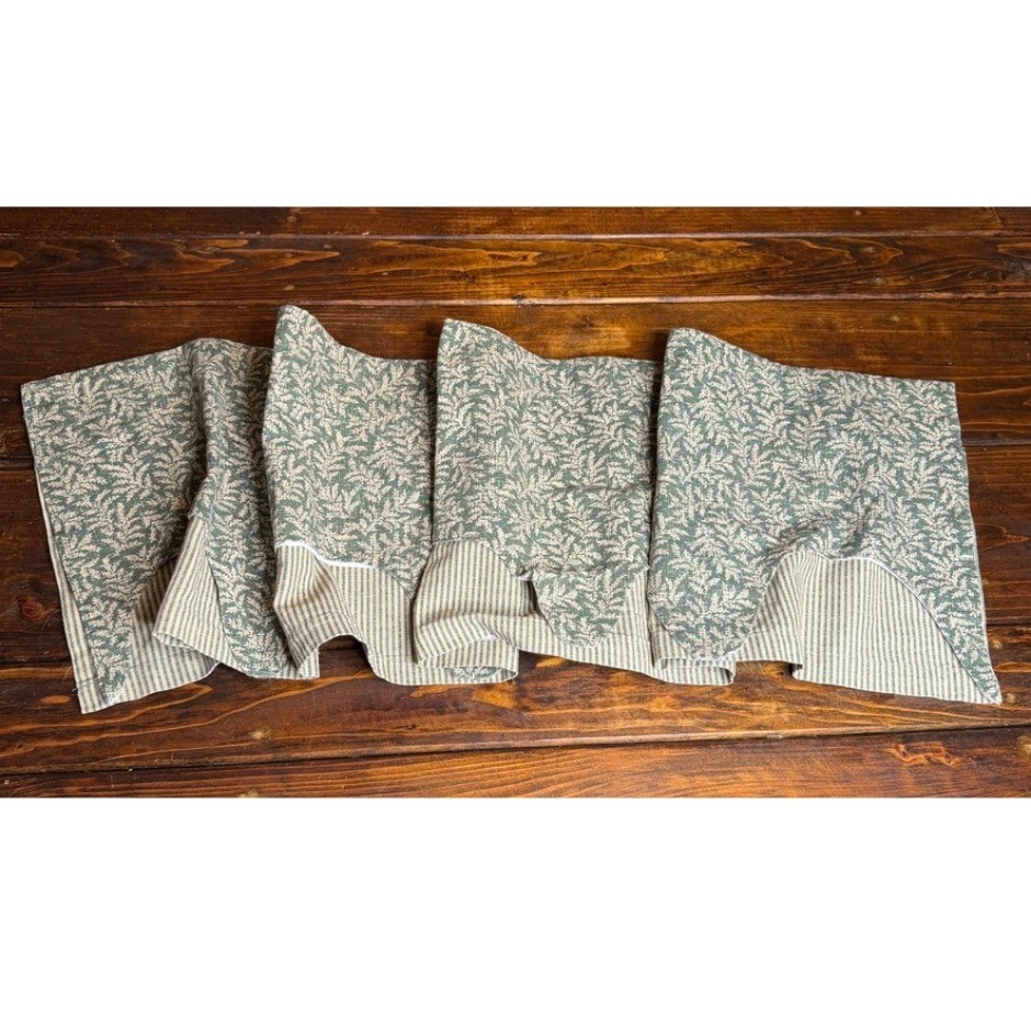 Waverly Classics Broadway Valance Fernwood VTG Scalloped Dbl Layer Country Core