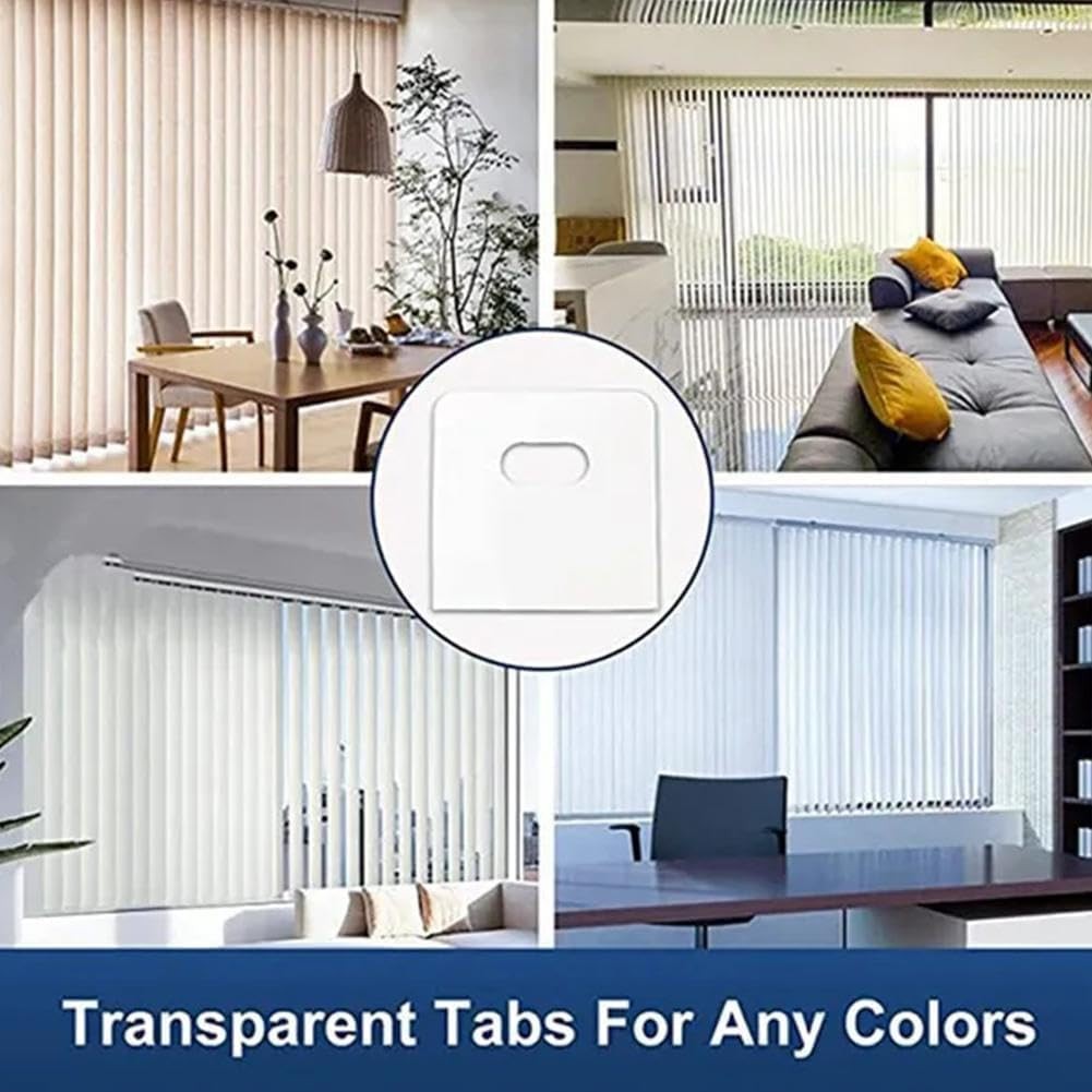 30 Pcs Vertical Blind Repair Tabs Replacement Slats Blind Fixer Tabs Snap In