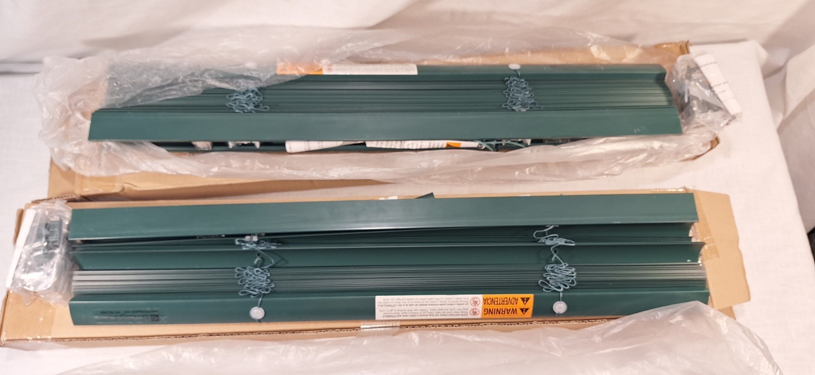 Brand New Blinds Galore Green Vinyl Window Blind 1″ Slats-23″x48″-Inside Mount