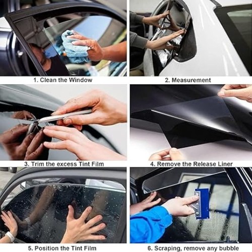 20″ x 10FT Uncut Car Window Tint Film Roll 5-35% VLT For Car Home & Office Glass