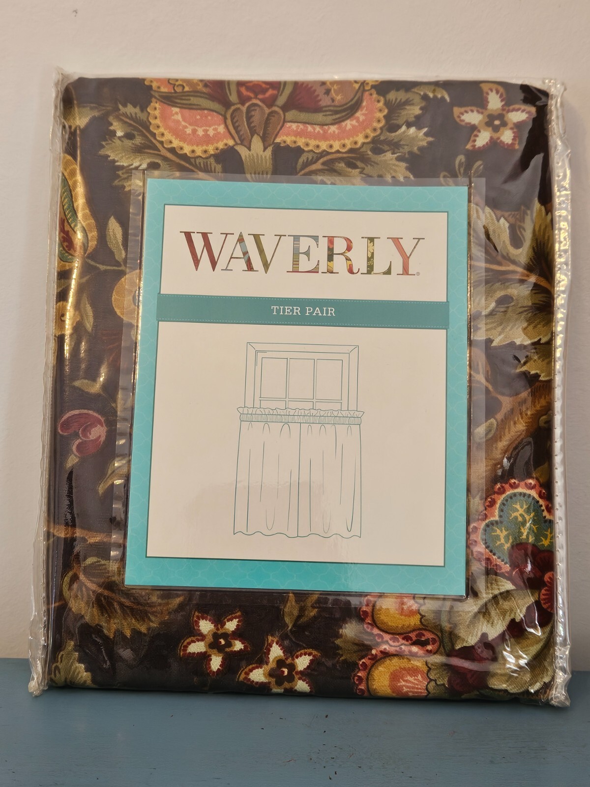 Waverly IMPERIAL DRESS Black Red ONYX Floral Modern Farmhouse NEW