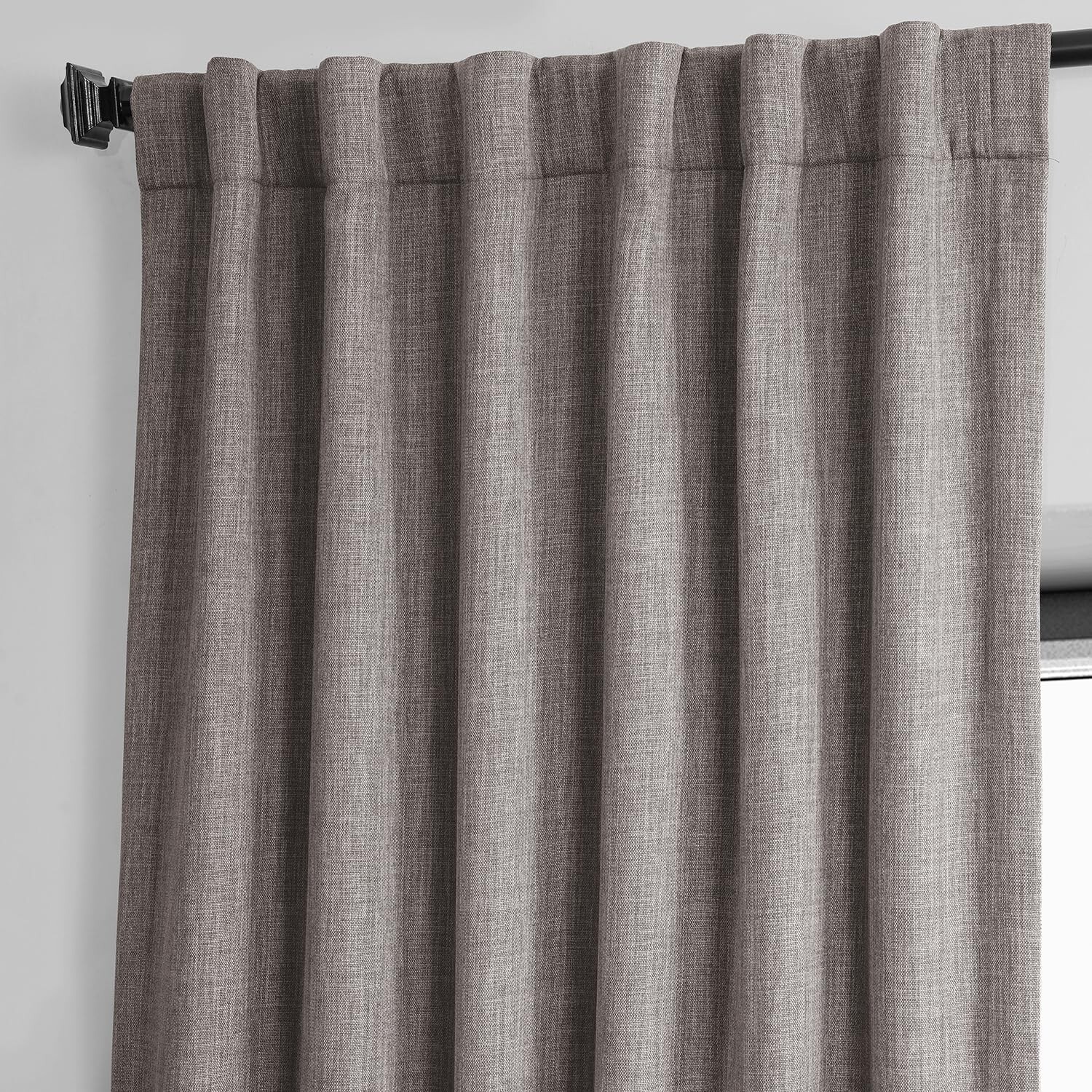 1 Panel Mink 120″L x 50″W Linen Darkening Curtains For Bedroom Living Room