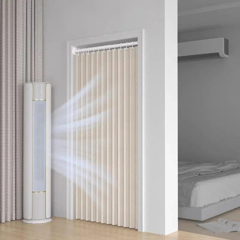 Accordion Style Magnetic Folding Door Curtains Home Decor