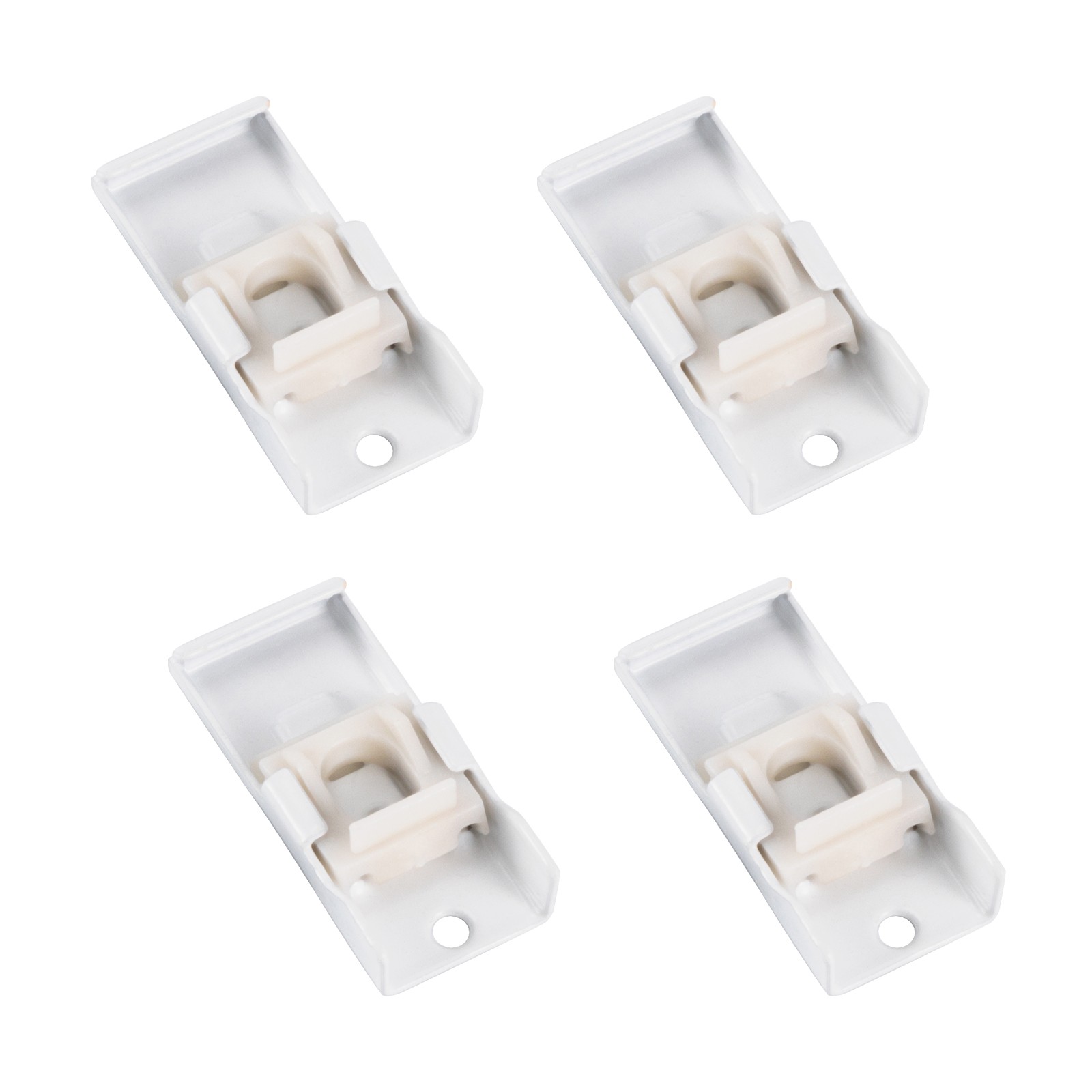 Ceiling Mounted Curtain Track Kit w/ Hooks 3ft-6ft Curtain Track for Space,White
