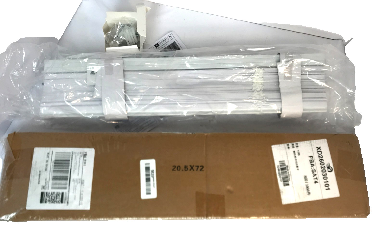 Cordless Blinds 21 x 72 Inch White Slat Horizontal Window 1″ Mini Blind Shades