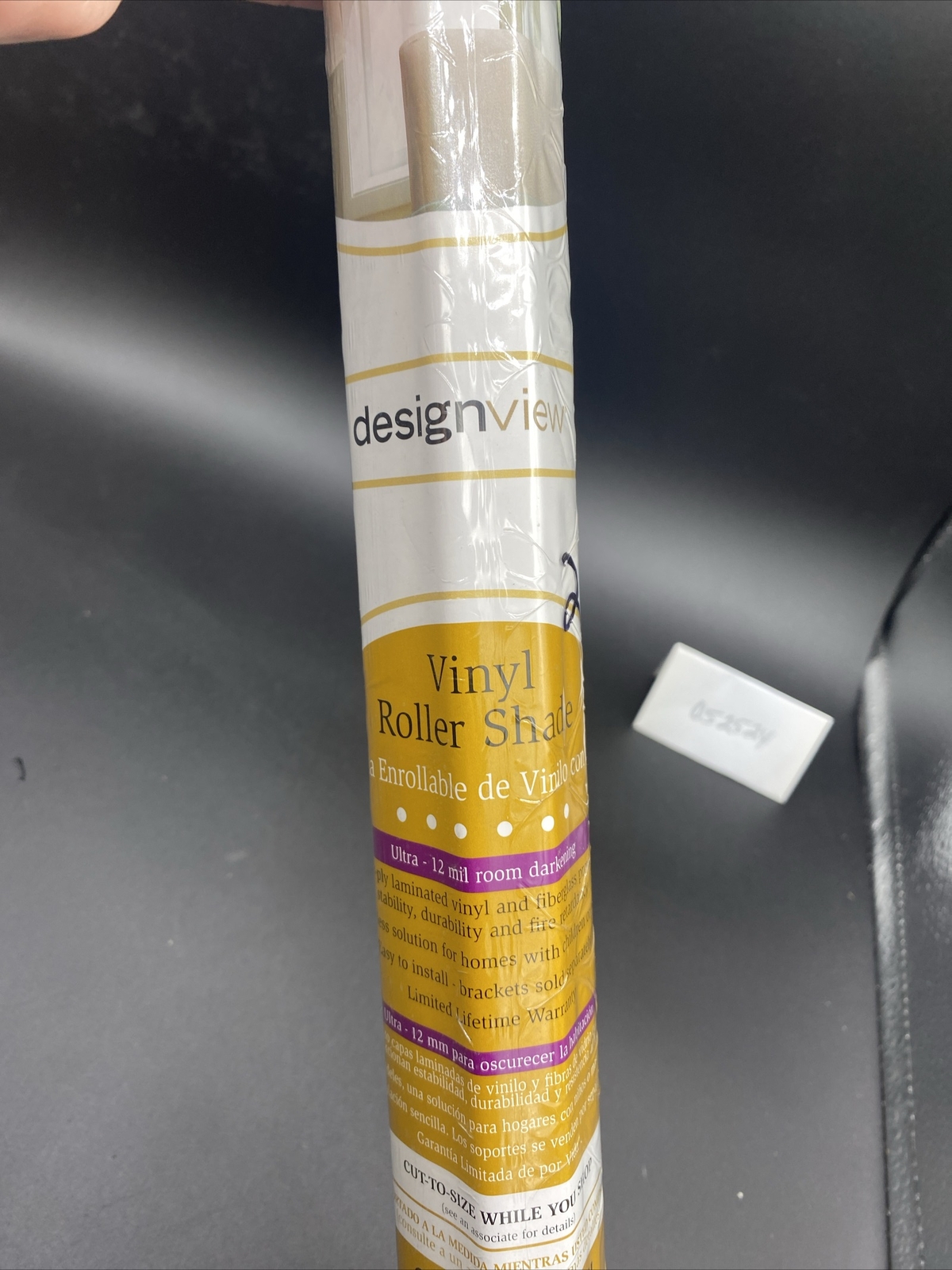 Designview Cut To Size White Vinyl Roller Shade 37 1/4” Wide 78” Length NIP