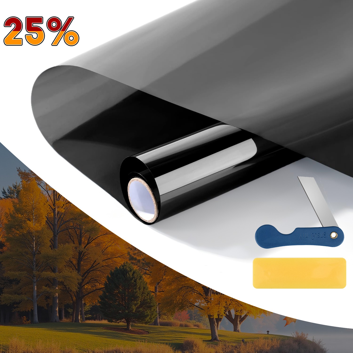 20″ x 10FT/20FT Car Window Tint Film Roll – 5-50% VLT for Car, Home & Office USA