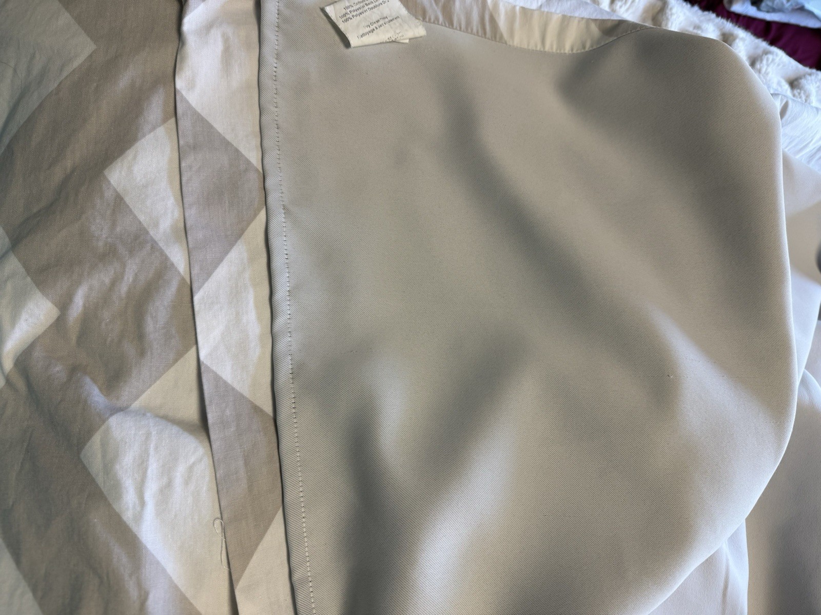Pottery Barn Kids Gray Chevron Blackout Panels 3 Pole Top