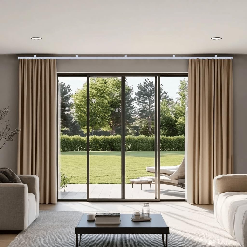 Bendable Ceiling Curtain Track Ceilings Mount or Wall Mounted Heavy-Duty Room