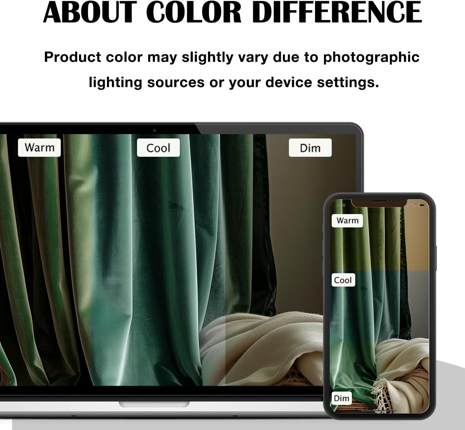 Emerald Green Velvet Room Darkening Curtains 84″ – 2 Panels for Home Decor