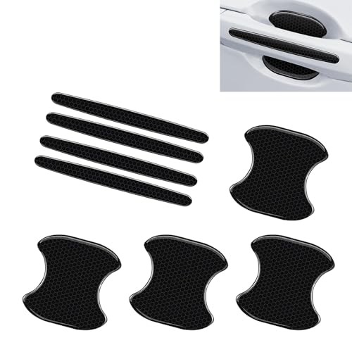 Car Door Bowl and Handle Protectors, Anti-scratch Waterproof Paint 8 PCS Black