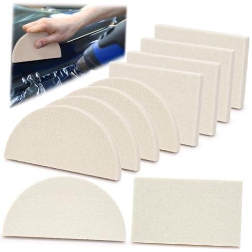 8 Pcs Window Tint Squeegee, Wool Felt Squeegee, Reusable Wrap Tool for Car