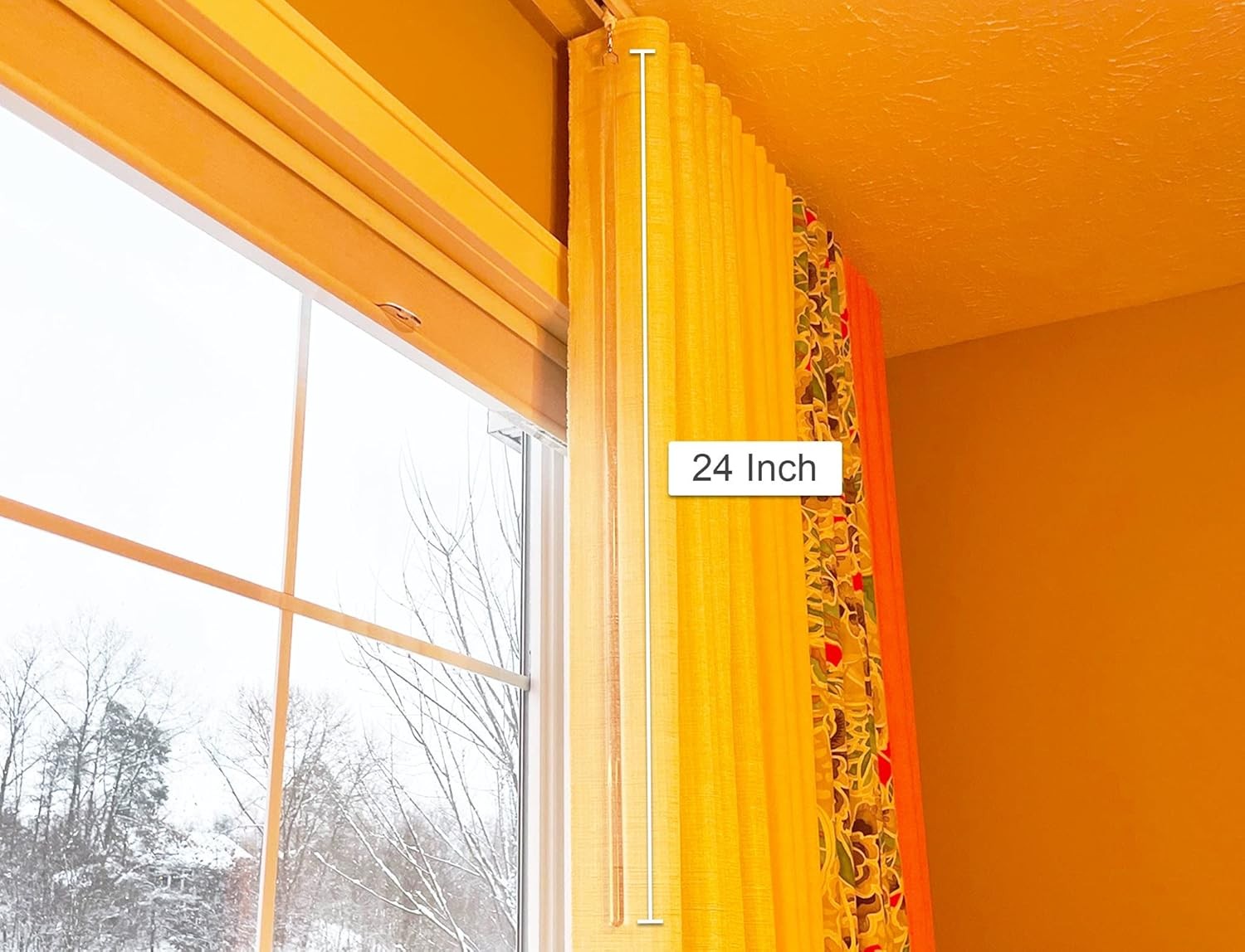 24 inch (4 Pack) All Clear Acrylic Curtain Pull Wand – Clear Curtain Wand