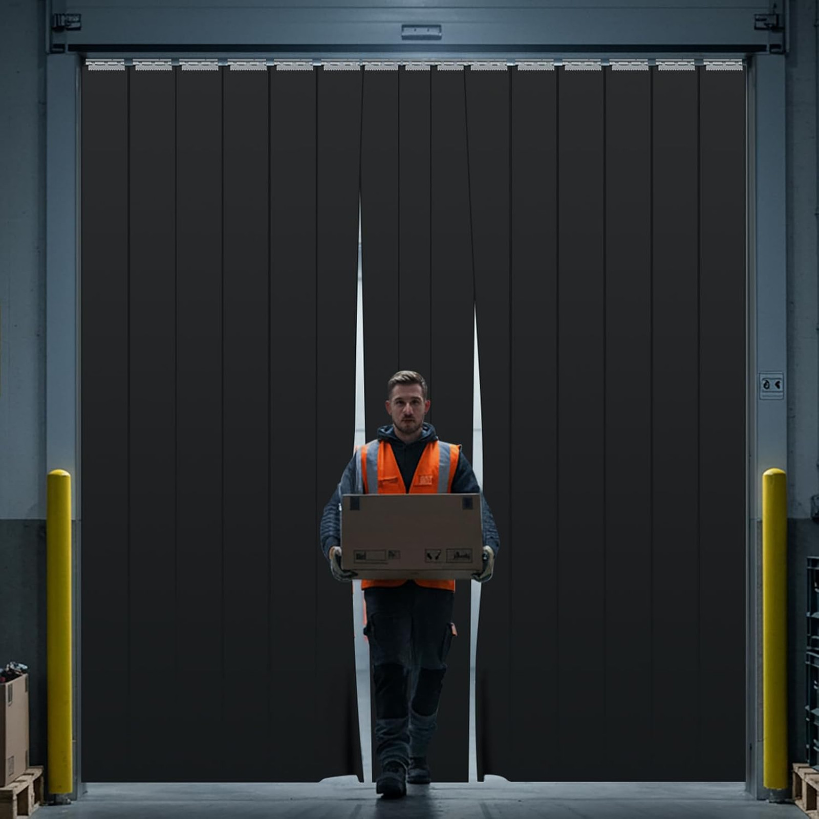 Juexica 48 x 84 Inch Plastic Strip Door Curtain Kit 0.08” Walk in Cooler