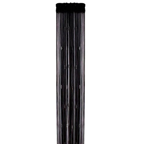 GREENWISH String Curtains Black Beads 39.4″W x 78.7″L (Pack of 1),