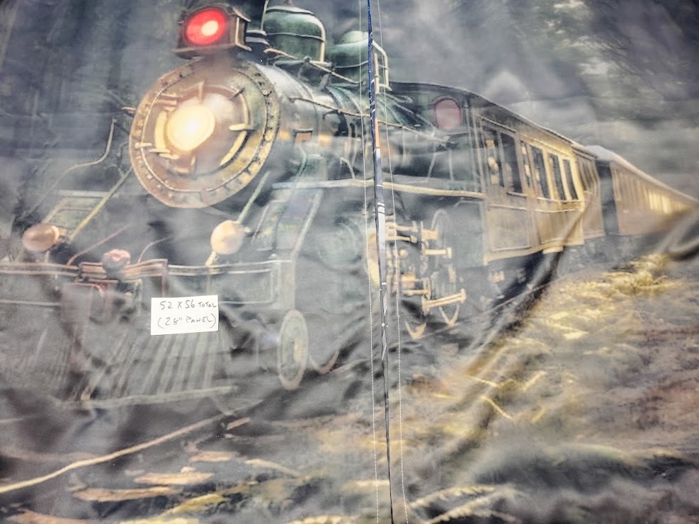 Vintage Old Train Blackout Curtain Panel Pair (3 Sizes & Designs) YOUR CHOICE