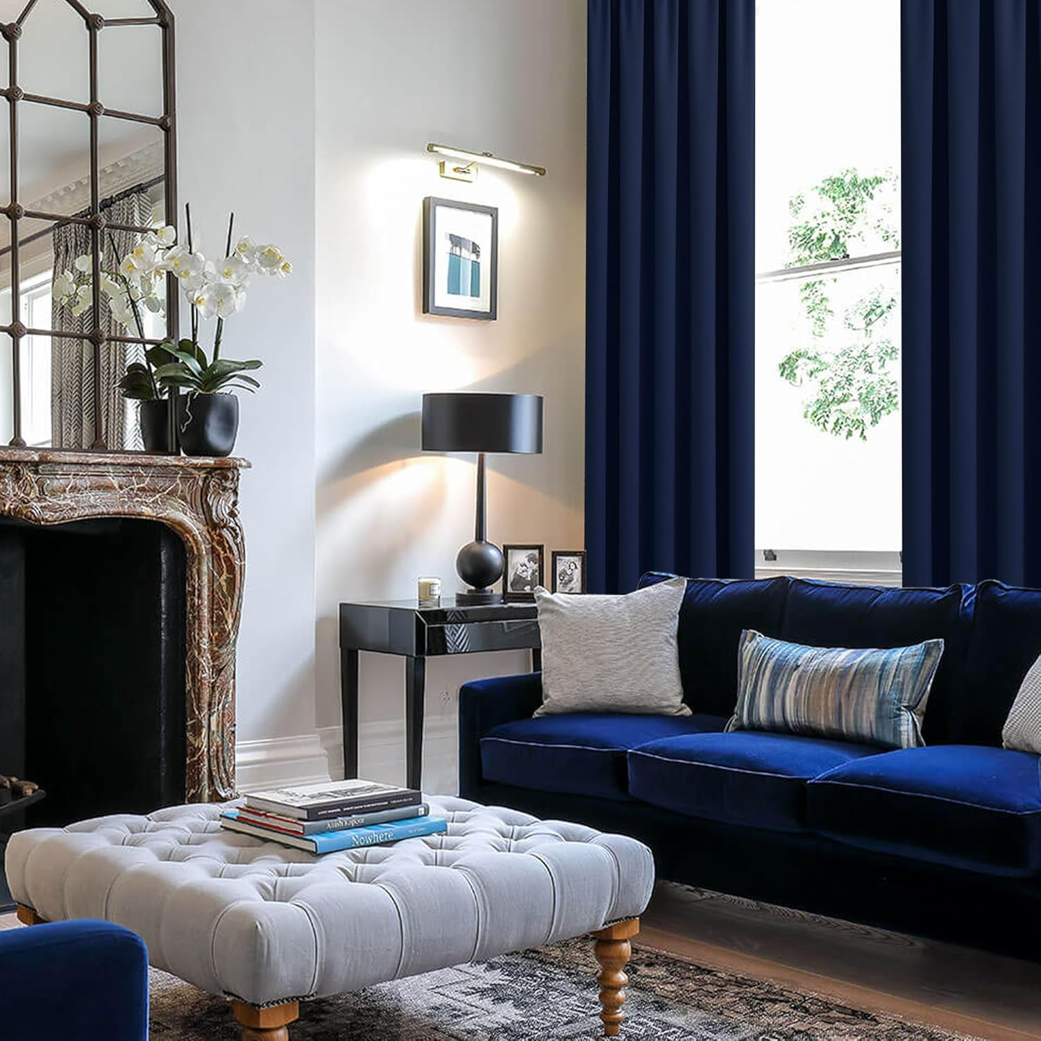 Blackout Curtains for Bedroom– Thermal Insulated,Noise Reducing Room Darkening D