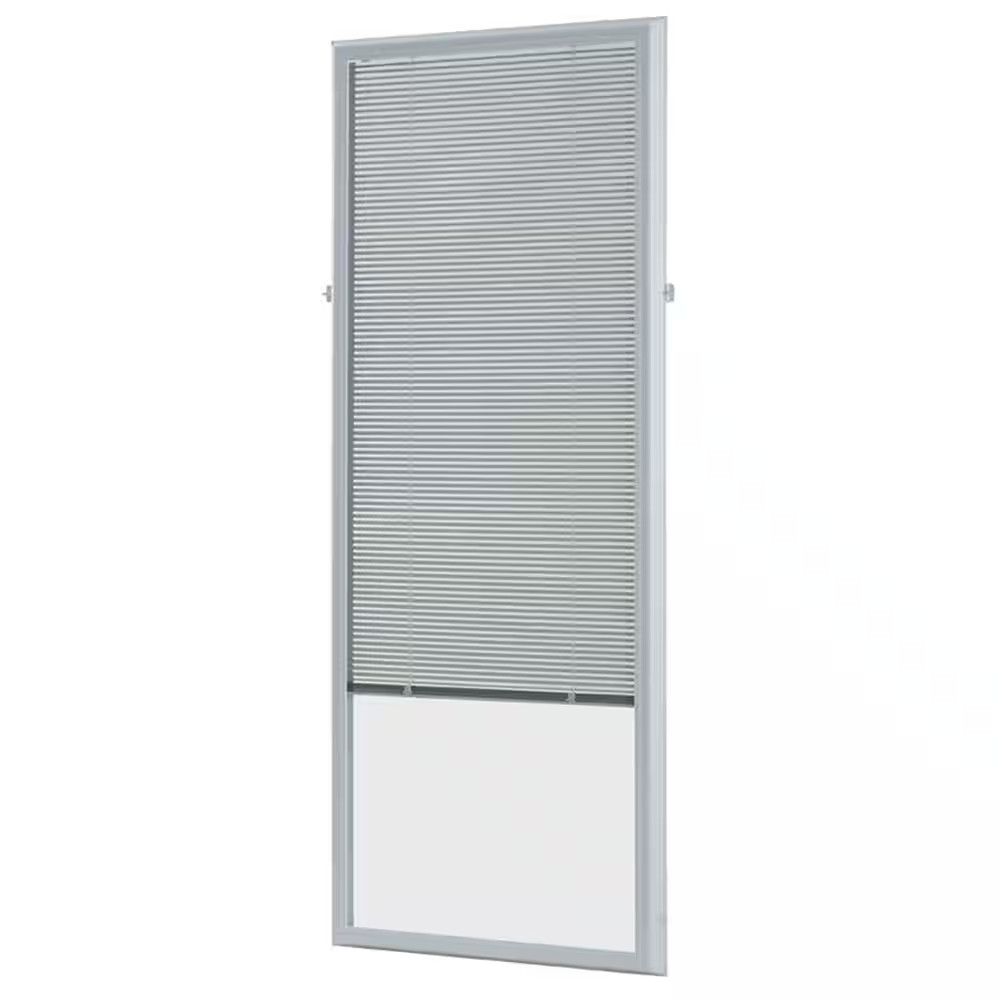 White Cordless Add-On Blinds for Raised Frame Doorglass 21-3/4 In. Width X 65-3/