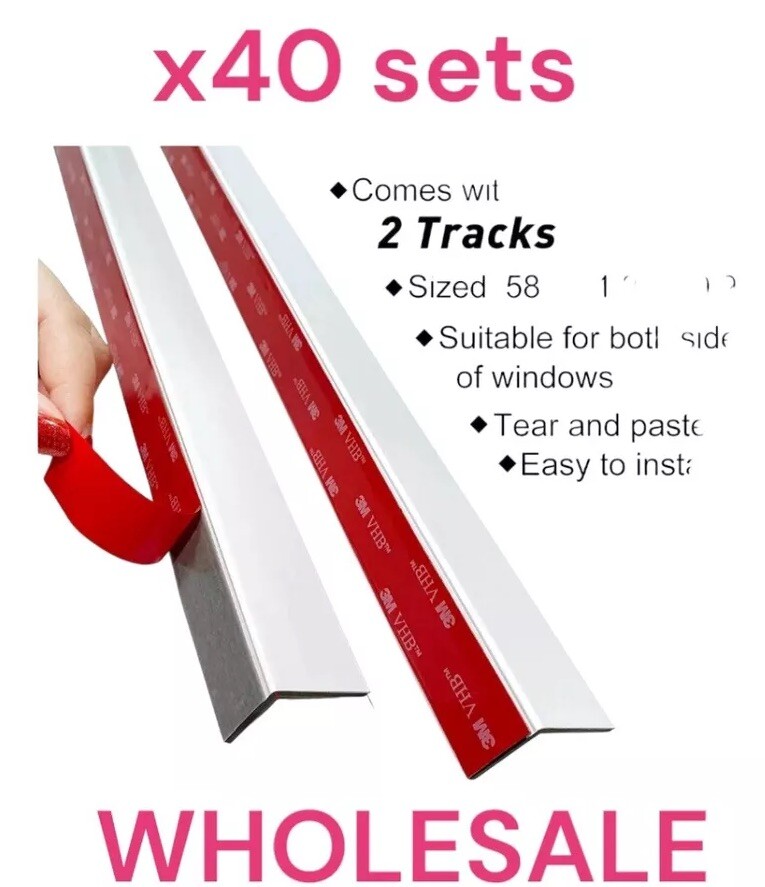 40 X Keego 100% Blackout PVC Light Blocking Strips Window Shades – Block Light