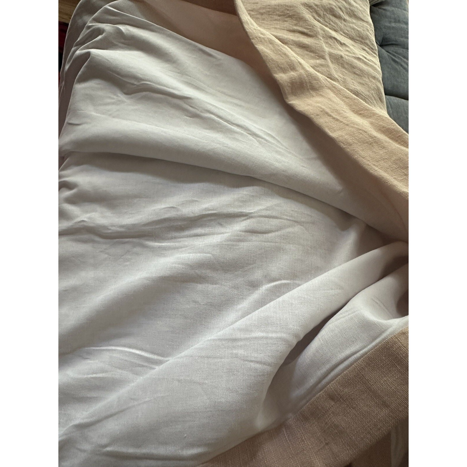 Pottery Barn Belgian Flax Linen 1 Single Drape Soft Lined 50×96” One Peach Blush